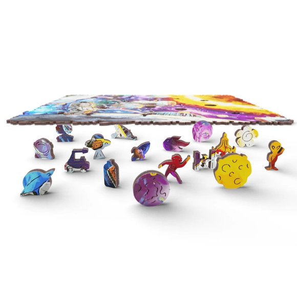 Ohanna Puzzle Moonwalk in Galaxy Chaos Large 730 Pieces 15.5" x 20.5" - Picture 6 of 7